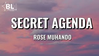 Rose Muhando  Secret Agenda My Lyrics 2022 [upl. by Ahseia]