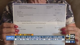 Fake check scam continues to confuse consumers [upl. by Kalb]