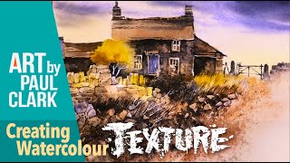 How to Paint an Old Cottage in Watercolour using Lots of Texture [upl. by Annahahs]