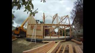 Construction mixte ossature bois et poteau poutre Poitiers 86 [upl. by Ohaus]