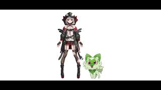 😻Sakamata Chloe Love Sprigatito The Grass Cat Pokemon Thats Her Favorite Cat Pokemon😻 [upl. by Yttel632]