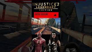 injustice 2 flash vs mulher maravilha Conflito Lealdade Moralidade Regime Insurgência shorts [upl. by Eahsed]