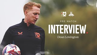 INTERVIEW Dean Lewington on taking charge ahead of Doncaster Rovers clash [upl. by Molohs756]