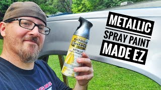 How To PAINT Your CAR With Metallic Spray Paint The EZ Way  Bonus Tips amp Tricks [upl. by Murrell]