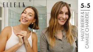 Hailey Bieber And Camille Charrière Share Their LA Vs French Girl Skincare Routines  Elle UK [upl. by Daraj]