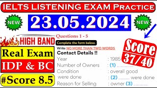 IELTS LISTENING PRACTICE TEST 2024 WITH ANSWERS  23052024 [upl. by Troyes]