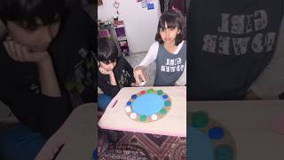 DIY colours learning game  ghamu saran  cardboard reuse ideas shorts gameplay [upl. by Fairley]