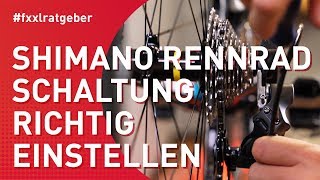 Shimano Schaltwerk perfekt einstellen am Rennrad  Anleitung [upl. by Macgregor958]