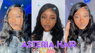 Detailed 5x5 Side Part GLUELESS Lace Closure Wig Install  Beginner Friendly  ft Asteria Hair 🦋✨ [upl. by Hannasus]