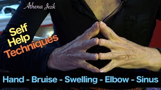 Athena Jezik  Self Help Techniques  Hand  Bruise  Elbow  Sinus  Swelling [upl. by Eimirej]