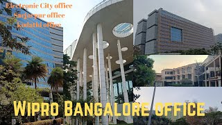 Wipro Bangalore office All Campus Tour Electronic City Sarjarpur and Kodathi wipro [upl. by Artinek450]