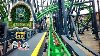 2022 Poltergeist Roller Coaster On Ride Front Row 4K POV with Queue Six Flags Fiesta Texas [upl. by Lali]