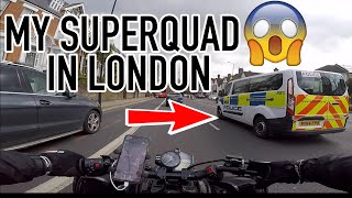 MY YAMAHA RAPTOR R1 SUPERQUAD IN LONDON EPIC [upl. by Robbi]