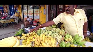 Sri Karpagambal Fruits Shop  Mylapore  Banana Retail and Wholesaler  Shop Tour tour [upl. by Adigun780]