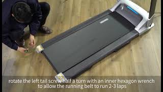 OVICX Treadmill：Adjusting the correct position of the running belt [upl. by Clementas]