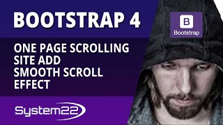 Bootstrap 4 One Page Scrolling Site Add Smooth Scroll Effect [upl. by Ellenahs]