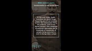 Facts About WW2 Leaders  Joseph Stalin Transformation of the Soviet Union shorts [upl. by Akihdar]