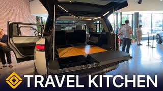 New Rivian Travel Kitchen First Look for R1T R1S R2 R3 amp R3X [upl. by Atsirt120]