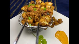 RECETTE INDIENNE FRITURE DE CHOU FLEUR MASALA GOBI FRY [upl. by Sjoberg322]