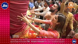 Shilpa Shetty Indian actress at lalbaugcha raja 10092024 [upl. by Riggins408]