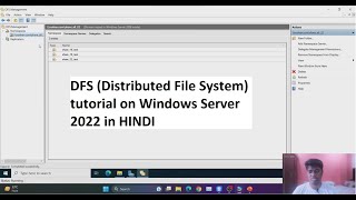 DFS Distributed File System Namespace tutorial on Windows Server 2022 in HINDI  Raymond Roshan [upl. by Gelb905]