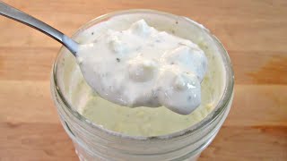 Blue Cheese Dressing  Chunky or Smooth  PoorMansGourmet [upl. by Ynej730]