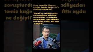 EKREM İMAMOĞLU SAYIN ÖZER E TEMİZ KAĞIDINI SİZ VERDİNİZ NE DEĞİŞTİ chp gündem [upl. by Bridget]