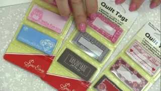 Sew Easy Quilt Tags [upl. by Ymij]