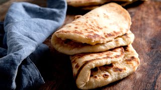 Soft fluffy and perfectly chewy Homemade Flatbreads [upl. by Pliam403]