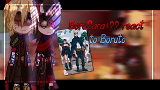 BoruSara react to BorutoBoruSara traitor au my augacha reactionBoruto Blue two vortex [upl. by Nyrac]