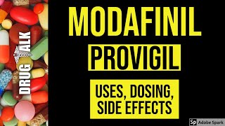 Modafinil Provigil  Uses Dosing Side Effects [upl. by Shivers]