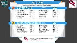 Grovedale Tigers Senior Men 2nd XI v St Josephs CC 2nd XI [upl. by Barnabas546]