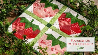 Foundation Paper Piecing Series 2  June  Shabby Fabrics [upl. by Humph621]