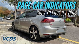 How To Code Pace Car Indicators  VCDS  VW Mk7 golf GTI Dynamic Indicators [upl. by Normandy656]