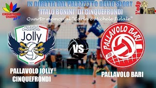 Memorial Carla e Michele Fidale Pallavolo Jolly Cinquefrondi VS Pallavolo Bari [upl. by Ansel286]