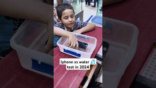 iPhone Xs water 🌊 test watertest viralvideos shorts [upl. by Sunil]