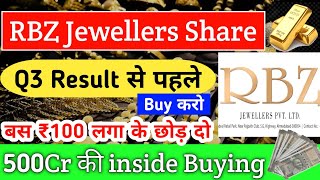 Rbz Jewellers share  Rbz Jewellers latest news  Rbz Jewellers share today news  Rbz Jewellers ipo [upl. by Noiwtna]