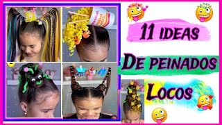 11 ideas de peinados locos fáciles y bonito para el día del niño [upl. by Abroms]