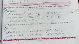 Practice Set 31 Part 2 Arithmetic Progression Class 10 SSC Maths1 Maharashtra board New syllabus [upl. by Anitnamaid]