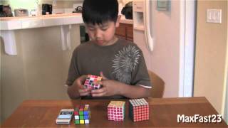 Max Rubiks Cube Challenge 3x3 4x4 5x5 6x6 [upl. by Voorhis209]