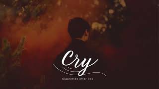 Vietsub  Cry  Cigarettes After Sex  Lyrics Video [upl. by Ahsiryt]