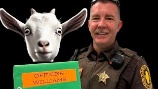 Nino reads “Spiffiest Giant” to help Officer Ronnie kiss a goat [upl. by French886]