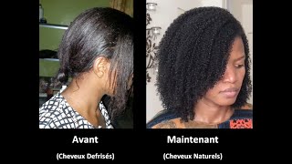 Soins de Cheveux  Passer du défrisage aux Naturels sans se couper les cheveux [upl. by Matlick]