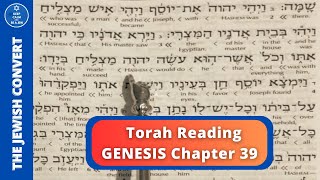 Genesis Chapter 39  Torah Reading in Hebrew amp English Translation  TORAH STUDY [upl. by Enid]