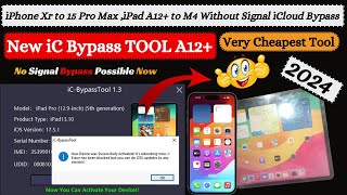 New IC Bypass Tool  iPhone Xr to 15 Pro Max iCloud Activation Bypass Without Signal  iPad Pro M1 [upl. by Fotina]