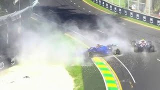 Albon ruled out of Brazilian GP after heavy crash  Alex albon crash Alexander albon crash formula1 [upl. by Titos]