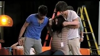 One Direction Pranked By Pregnant Lady [upl. by Anirual480]