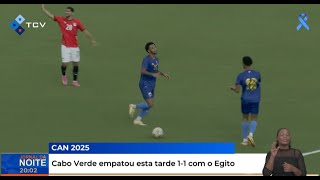 CAN 2025 Cabo Verde empatou esta tarde 11 com o Egito [upl. by Hyacinthe]