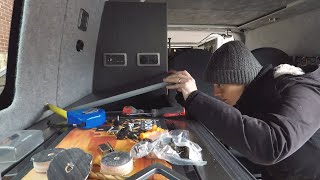 VW T6 Campervan Build  Condensed Version [upl. by Nonnahsed]