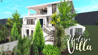 Modern Villa Bloxburg Speedbuild 250k NO LARGE PLOT Trending Bloxburg Roblox [upl. by Fiora]